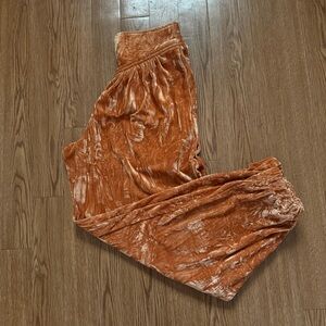 Urban Outfitters Aurora Crushed Velvet Joggers